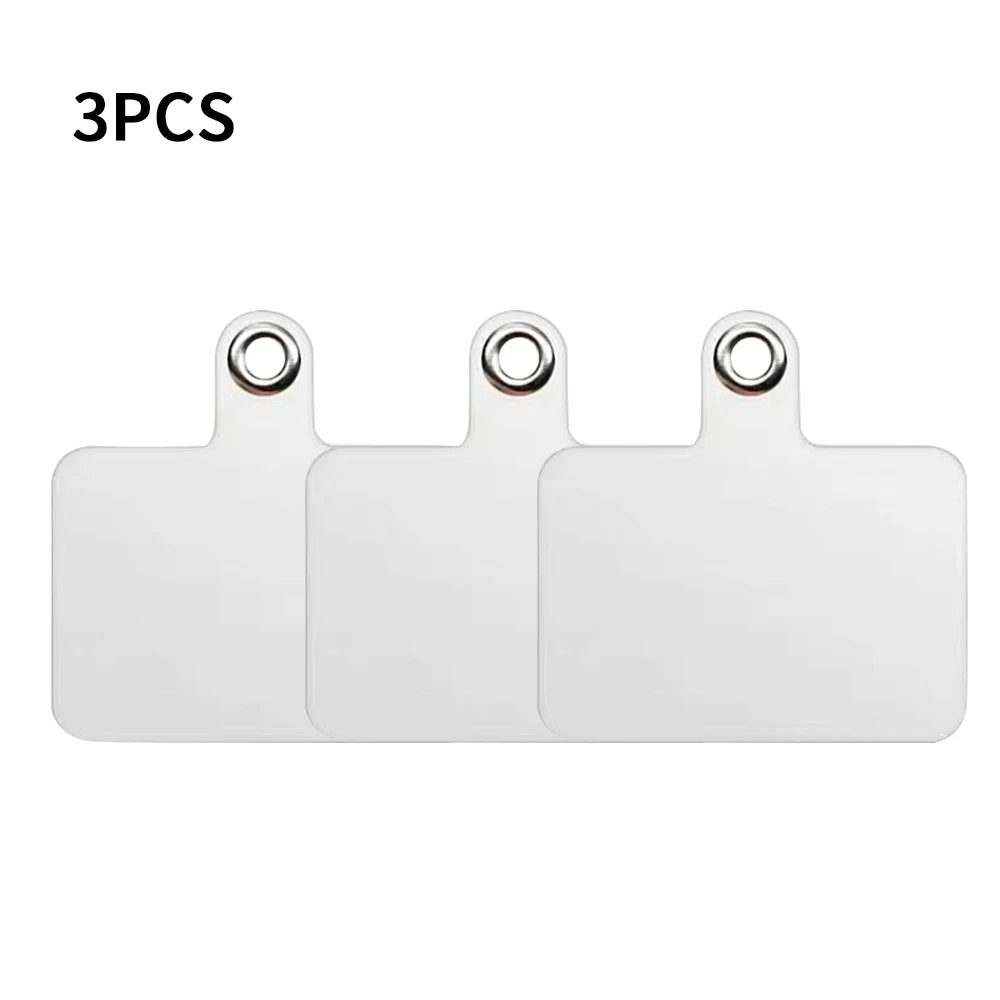 1/3/5/10Pcs Mobile Phone Anti-lost Lanyard Card Gasket Universal Transparent Clip Detachable Phone Hanging Cord Strap Tether Pad - Sun Studio