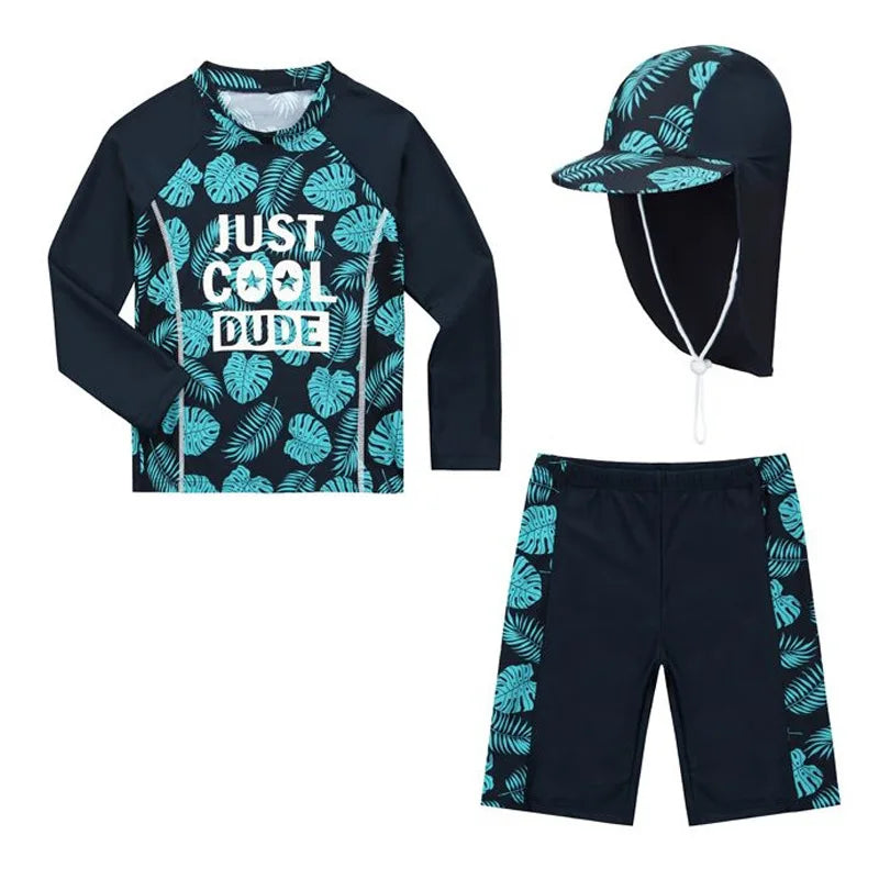 2-10 Years Baby Boy Swimsuit Children's Swimwear for kids Quick Drying Sun Protection Swimwear Clothes set - Sun Studio