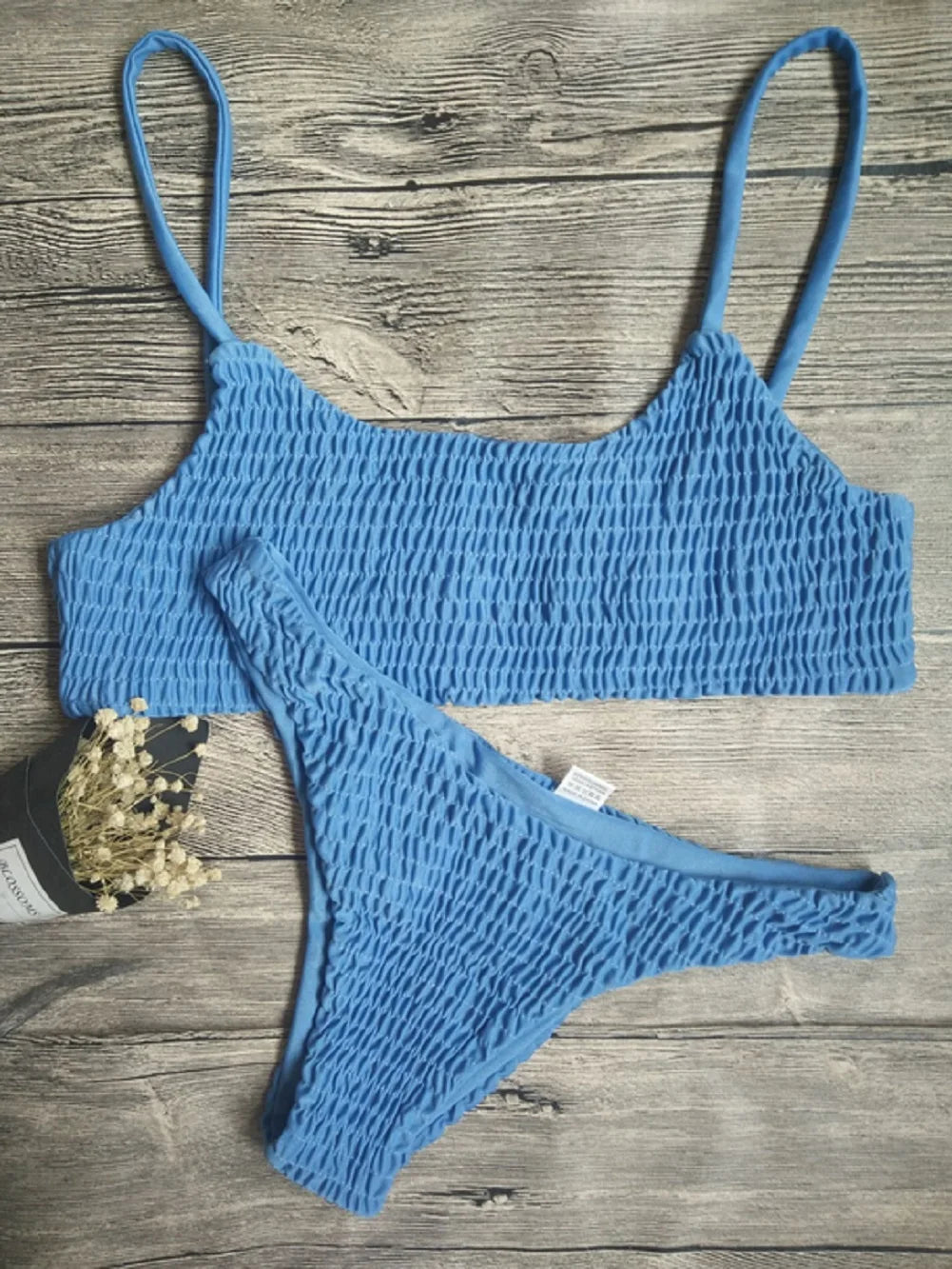 New Hot Sale Sexy Women Push-up Padded Bra Bikini Set Pleated Swimsuit Swimwear Swimming Beach Bathing Costume Bikini Set - Sun Studio