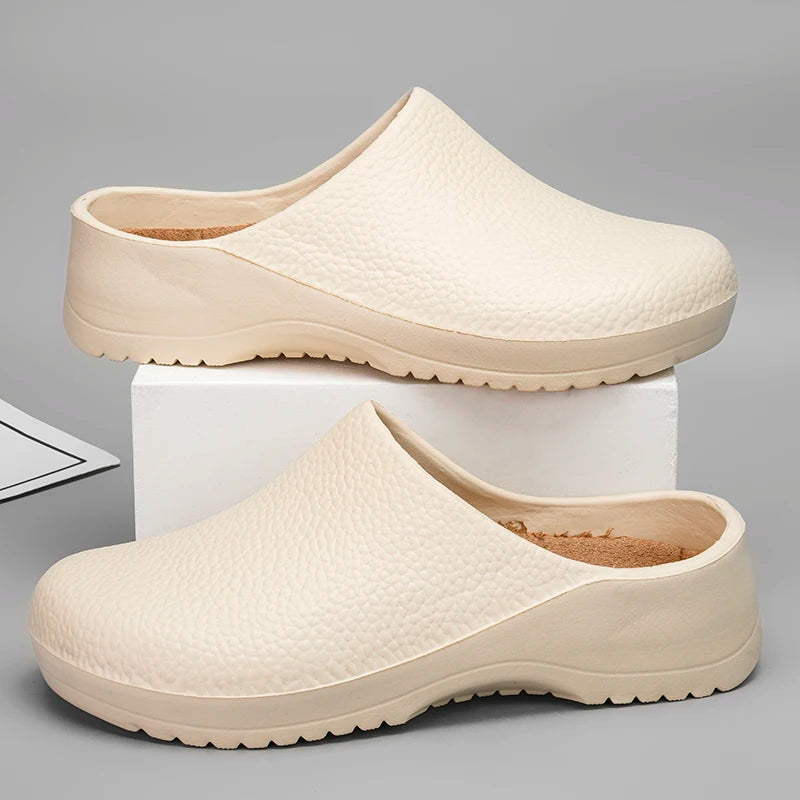 Men Slippers Couples Garden Clog Women Water Proof Chef Shoe Comfortable Sandal Slippers For Pet Workers Outdoor Fishing Shoes - Sun Studio