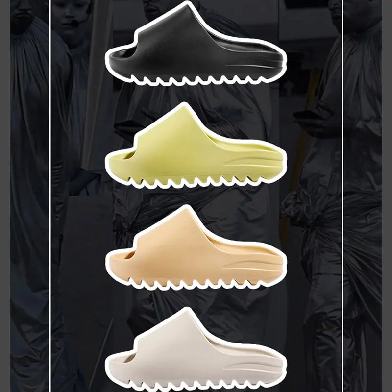 Goosecret Men EVA Platform Cloud Slippers Soft Sole Sandals Non-Slips Bedroom Slides Male Cozy Home Shoes Soft Sole Beach Slides - Sun Studio