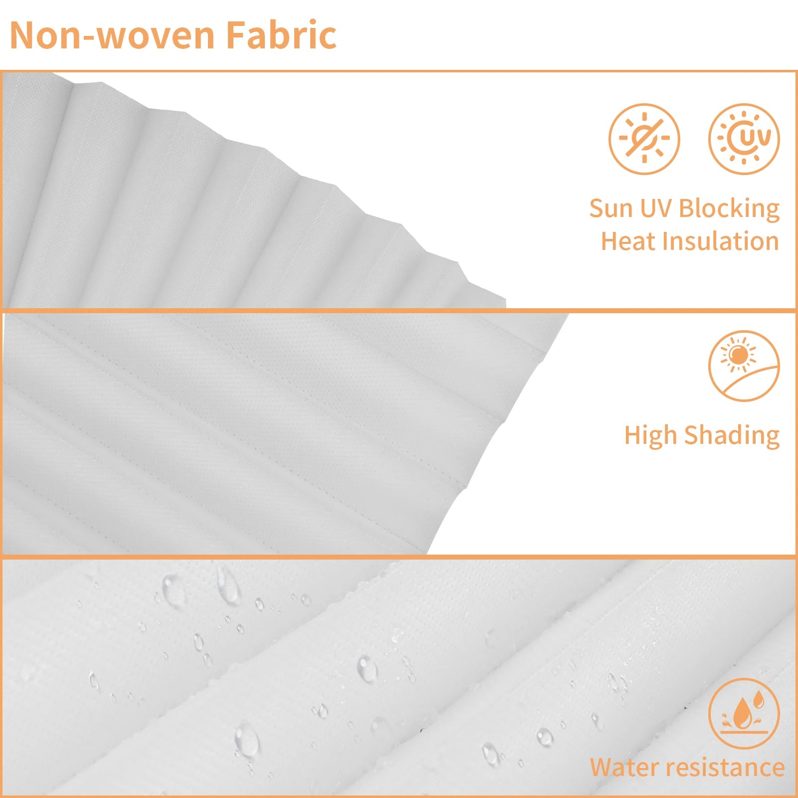 Simple Pleated Window Shades Non-Woven Fabric Self-Adhesive No Drill Blackout Curtains Living Room Bedroom Bathroom Home Decor - Sun Studio