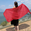 NEW 9Pure Colors Wrinkles 70x170cm Travel Beach Scarve Bikini Shawl Sarong Wrap Scarf Women Brazilian Swimsuit Bathing Cover-ups - Sun Studio
