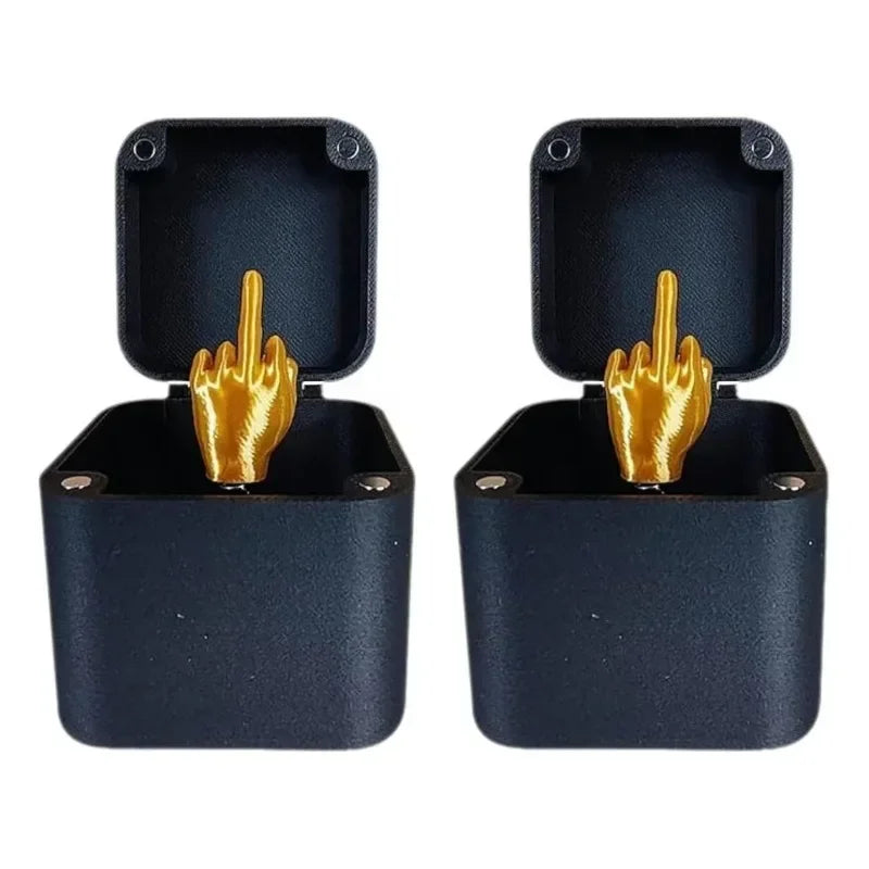 1pc Surprise Gift Box Middle Finger Model Home Decor Practical Joke Gifts Desk Decoration Interesting Toys Pop Up Gift  SIKEZHAN - Sun Studio