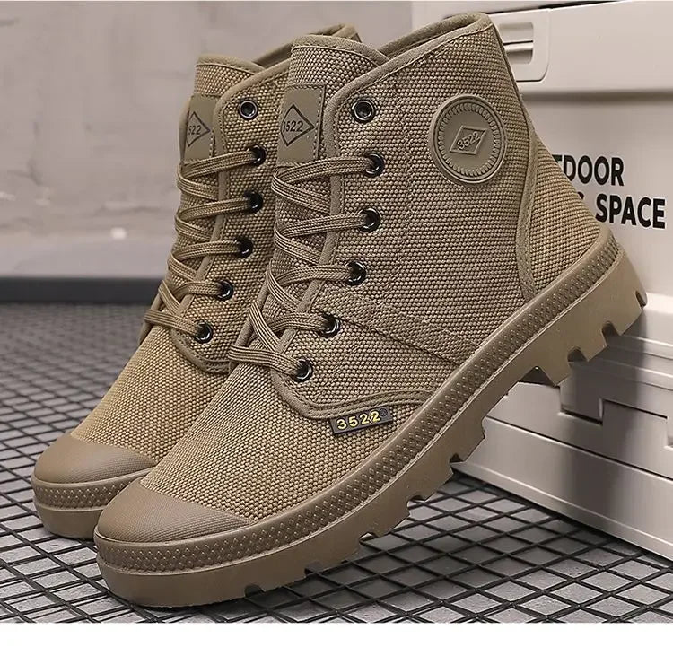 Male Shoes Hiking Outdoor Rubber Men's Boots Lace Up Original Deals Vintage In Promotion Y2k Offers Trendy 2025 Footwear New - Sun Studio