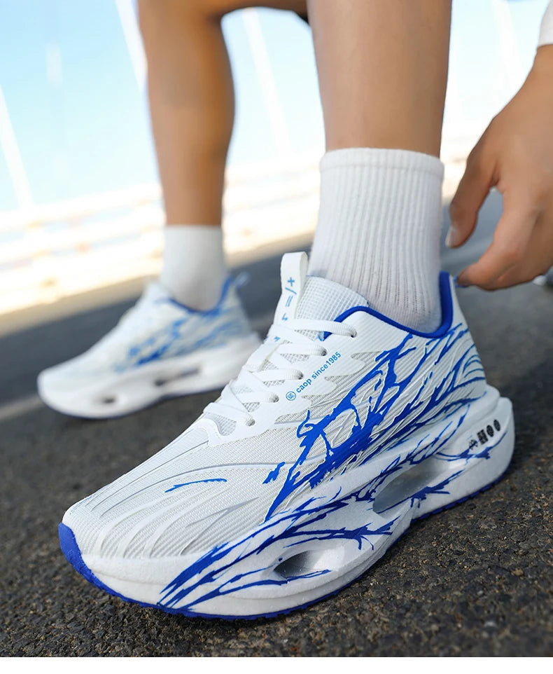 Men Sport Shoes Professional Cushioned Carbon Plate Running Shoes Breathable Couple Casual Sneakers Marathon Athletic Footwear - Sun Studio