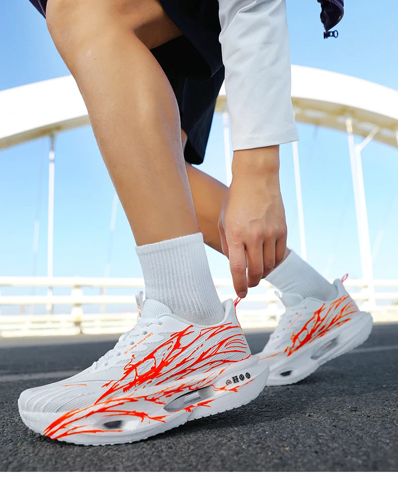 Men Sport Shoes Professional Cushioned Carbon Plate Running Shoes Breathable Couple Casual Sneakers Marathon Athletic Footwear - Sun Studio