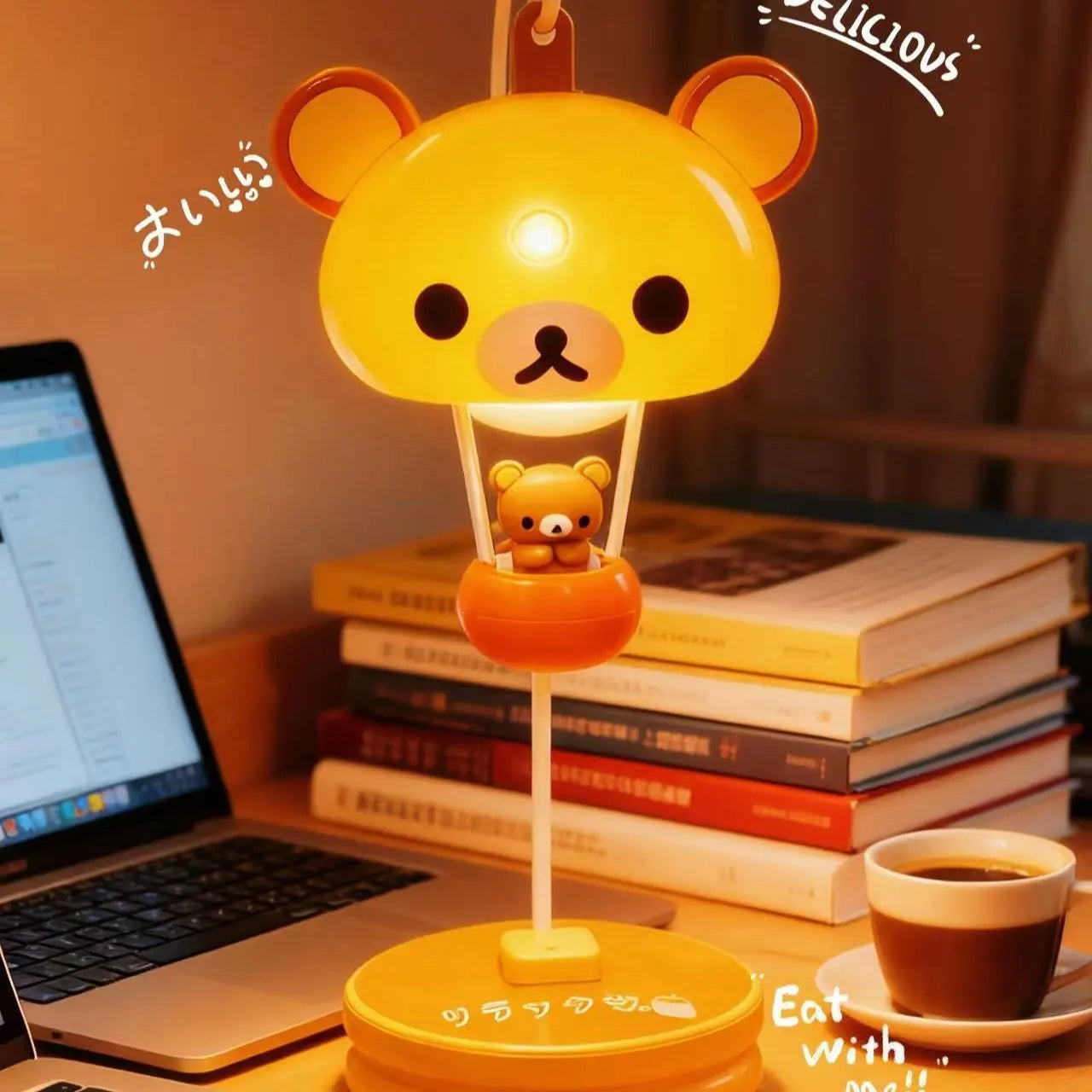Rilakkuma Balloon Light Cute Sanx Forest Decorative Balloon Lamp Cartoon Night Light Relaxing Bear Theme Creative Home Decor - Sun Studio