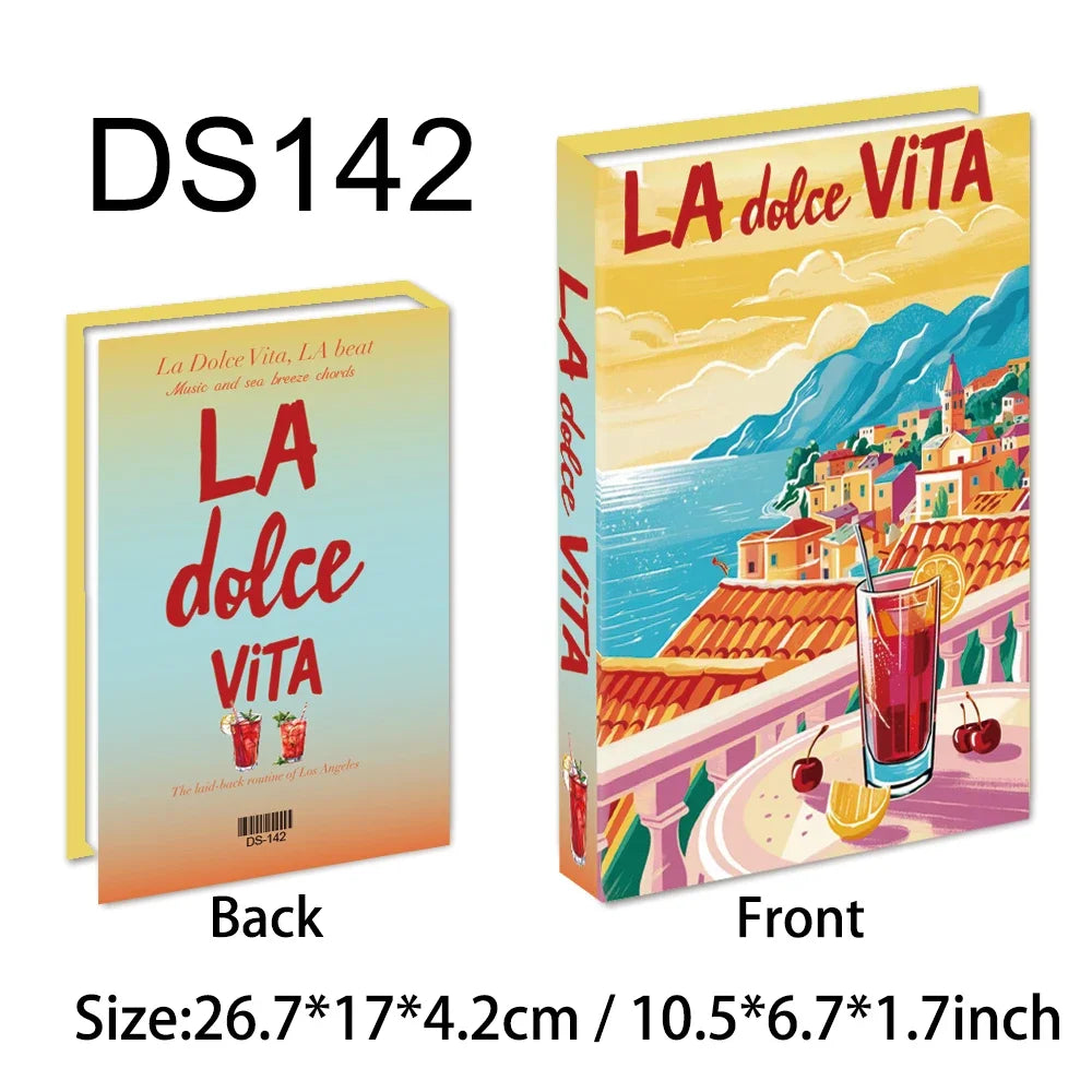 Bunte Reisereihe Fake Bücher für Wohnkultur Kaffeetisch Ornamente Mode Dekoration Bücher für Wohnzimmer Amalfi Italien