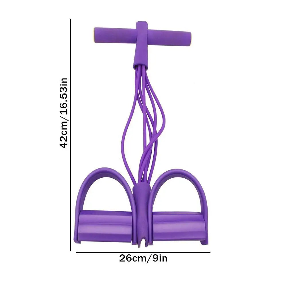 6-Tube Resistance Band Multi Function Tension Rope Fitness Bands 6-Tube Elastic Yoga Pedal Puller For Sports Exercises At Gym - Sun Studio