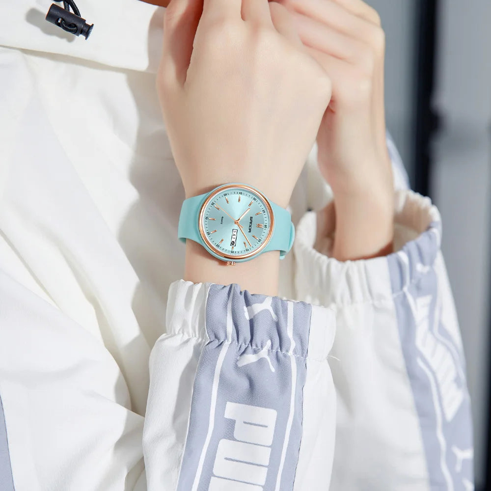 Fashion Calendar High Guality Women's Quartz Watch Silicone strap Ladies Watches Simple Elegant Watch For Woman Lady Wristwatch. - Sun Studio