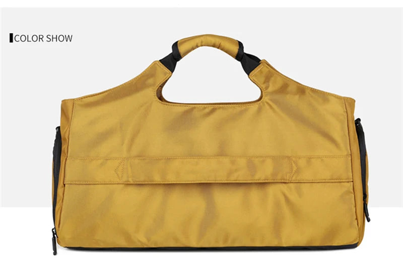 Gym Sports Bag for Men Travel Fitness Duffle Shoe Pocket Luggage Duffel Waterproof Tote Handbags Weekend Shoulder Outdoors Bag - Sun Studio