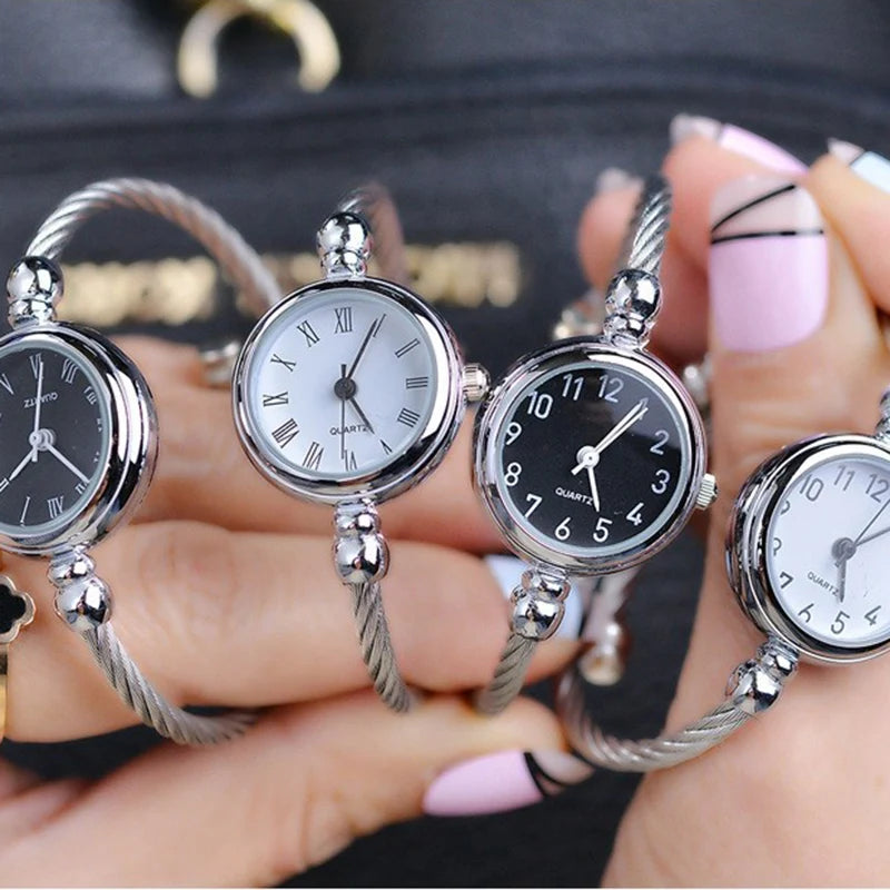 YIKAZE Women Bracelet Watch Retro Gold Bangle Women Watches Stainless Steel Retro Ladies Quartz Wristwatch Clock Dress Watch - Sun Studio