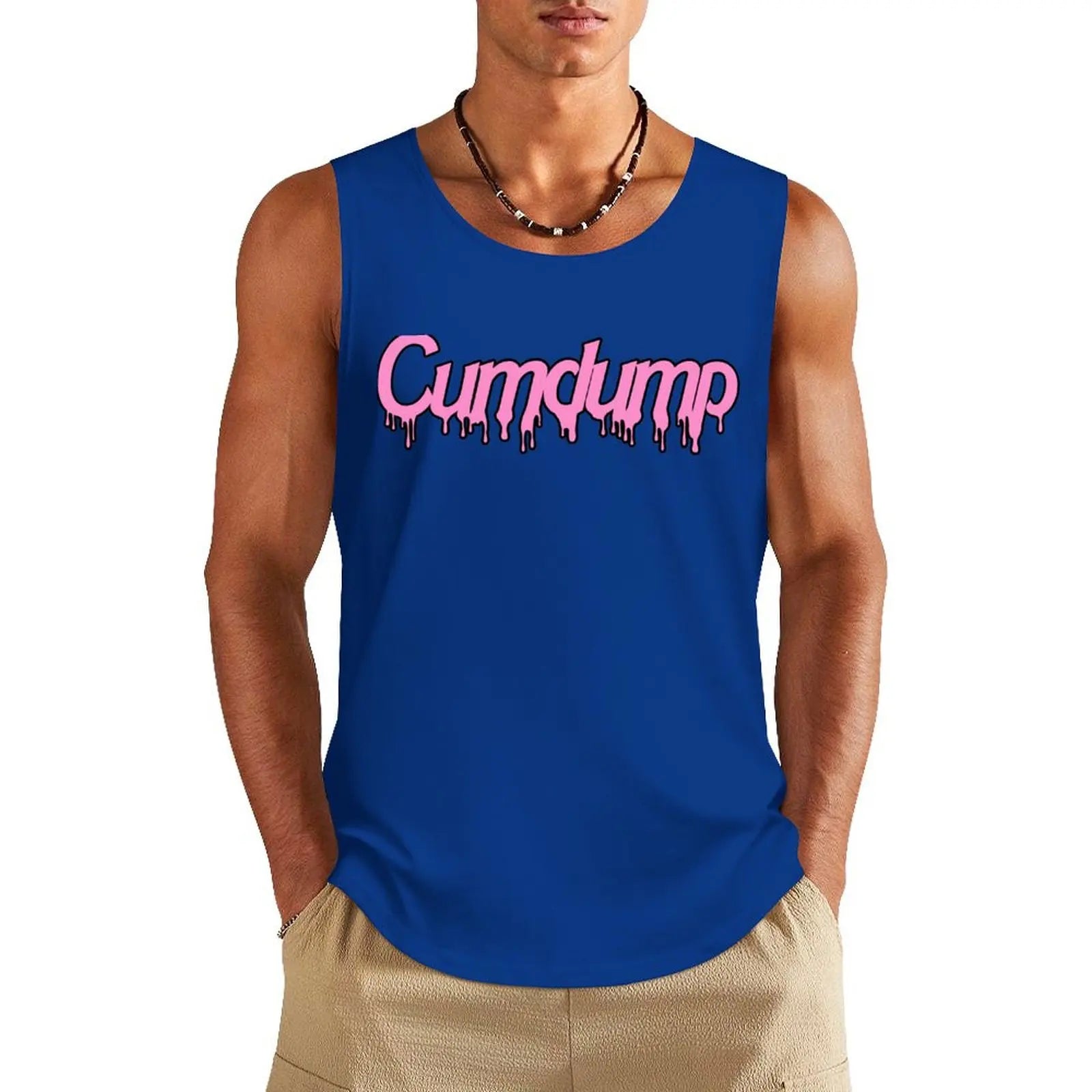 Cumdump Tank Top gym accessories man gym t-shirts - Sun Studio