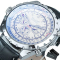 JARAGAR Sports Mens Watches Top Brand Luxury Automatic Mechanical Watch for Men Silver Stainless Steel Strap Military Wristwatch - Sun Studio