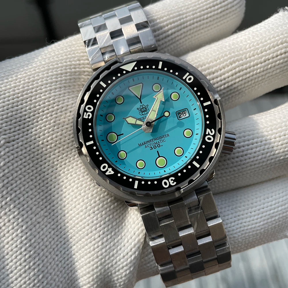 STEELDIVE SD1975 Luxus Automatikuhren Herren Taucheruhr 30Bar Wasserdicht Leuchtende Uhr Saphirglas Mechanische Armbanduhr