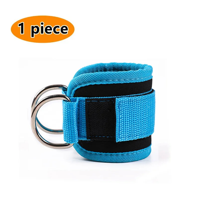 Gym Ankle Straps Double D-Ring Adjustable Neoprene Padded Cuffs Ankle Weight Leg Training Brace Support Sport Safety Abductors - Sun Studio