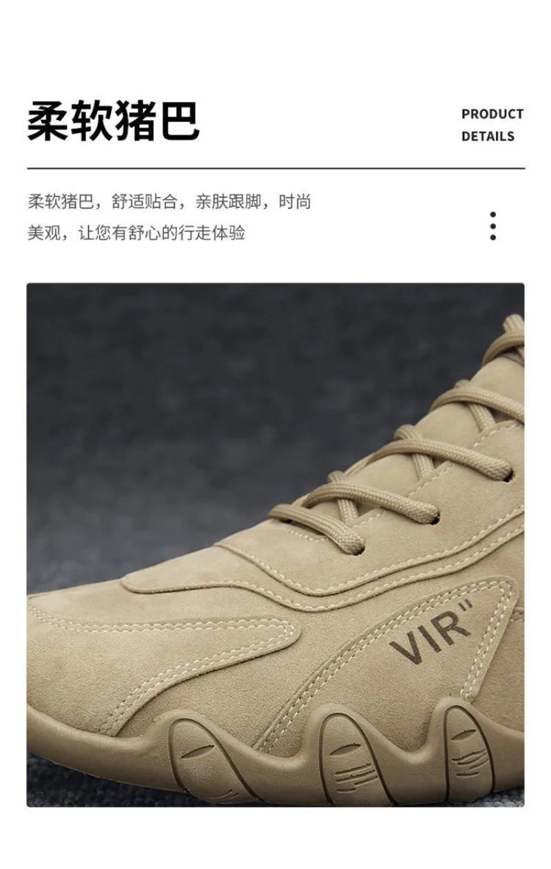 Outdoor Fashion Men's Shoes Loafers Comfort Walking Vulcanzed Sneakers Men Original Men's Ankle Boot Non Slip Work Shoes for Men - Sun Studio