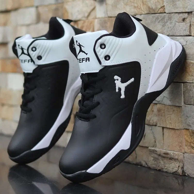 Marke Professionelle Herren Weiße Rote Blaue Basketballschuhe Basketball Sneakers Rutschfest Hochschaft Paar Herren Basketballstiefel