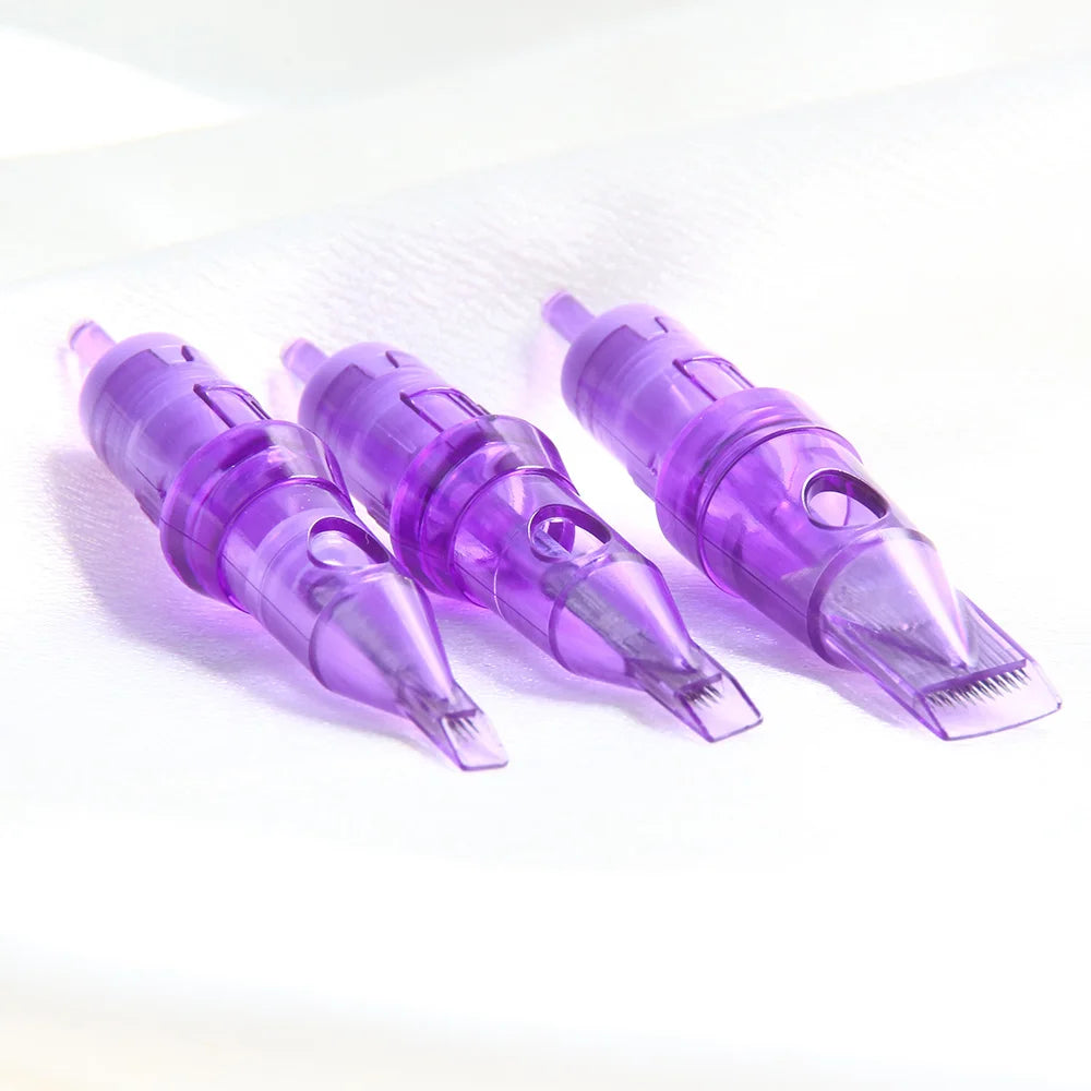 10pcs/Box Tattoo Needles Cartridge Disposable Sterilized Safety Needle RS/RL/RM/M1 With Membrane For Tattoo Rotary Machines - Sun Studio