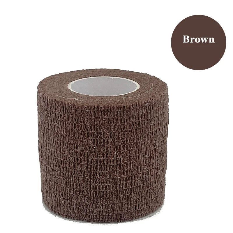 1/6pcs 5cmx4.8m Disposable Tattoo Bandage Sport Wrap Tape Self Adhesive Elastic Bandage Colors Tape Tattoo Accessories - Sun Studio