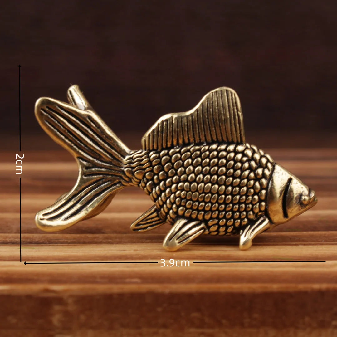 Brass cat Statue Cute 2pcs Miniature Figurines Desk Ornament Decorations Accessories Copper Animal Sculpture Home Decor Crafts - Sun Studio