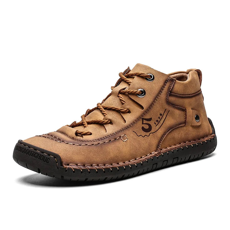 Handgefertigte lässige Lederschuhe für Männer Stiefeletten Herren Slipper bequeme Gehschuhe Herren Flats Sonderverkauf Mokassins Schuhe Übergröße