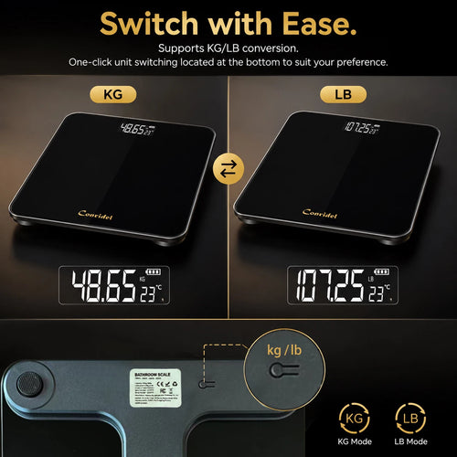 28CM MAX180kg Weight Loss Weighing Device LED Display Weight Scale USB Charging Precision Electronic Scale for Home Office Adult - Sun Studio