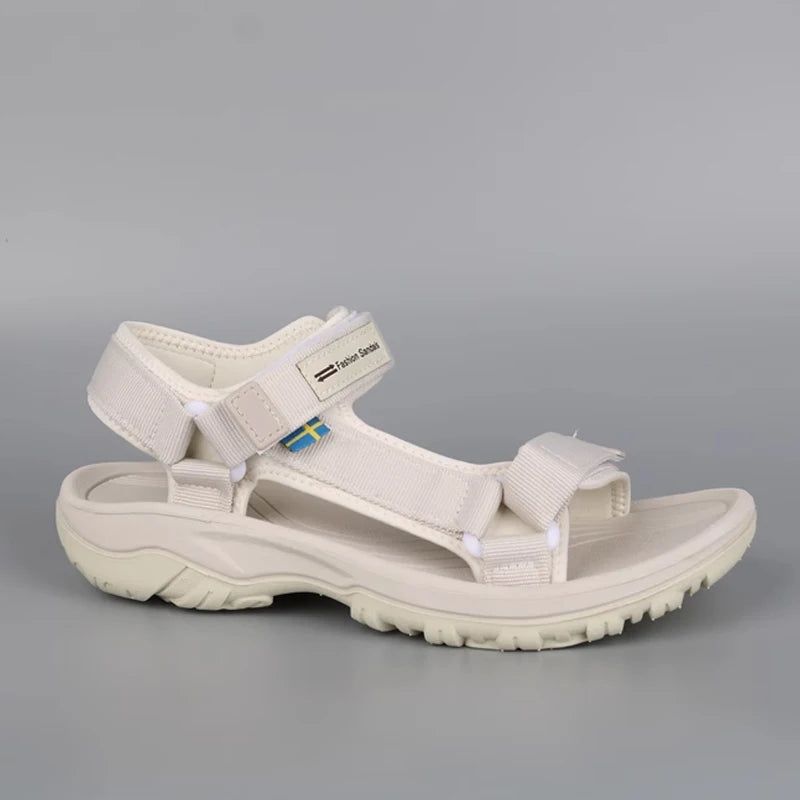 Women's Summer Sports Sandals Breathable Open-Toe Beach Walking Shoes Lightweight Comfortable Flat Sandals for Outdoor Travel - Sun Studio