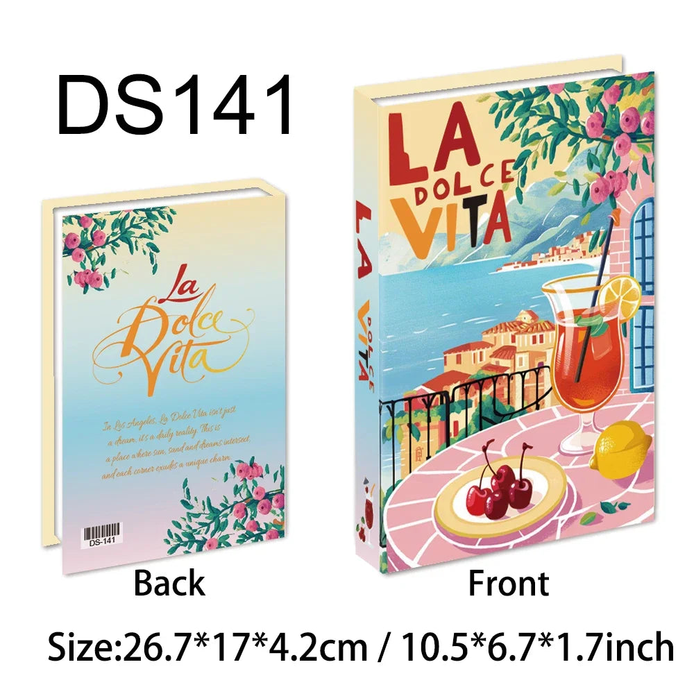Bunte Reisereihe Fake Bücher für Wohnkultur Kaffeetisch Ornamente Mode Dekoration Bücher für Wohnzimmer Amalfi Italien