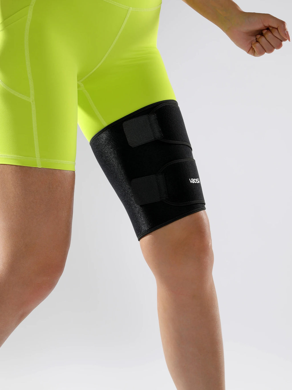 1 Pc Women Men Neoprene Adjustable Breathable Thigh Support Sleeve – One Size Fits All for Sports, Weightlifting, Squats & Badmi - Sun Studio