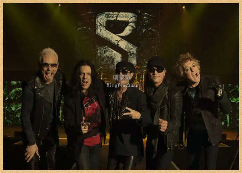 Scorpions Band Poster Wall Art  Posters Decoration Art Poster Personalized Gift Modern Family bedroom Painting - Sun Studio