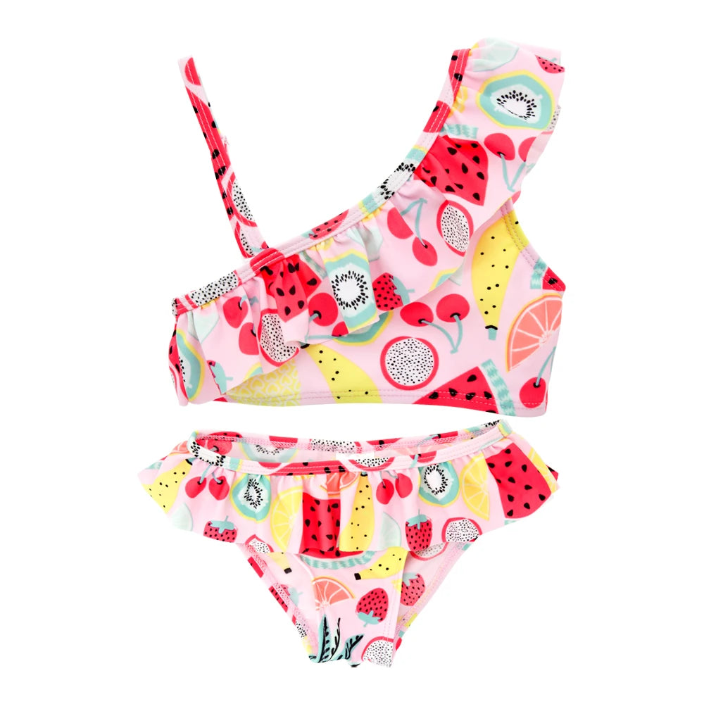 Kavkas Summer Girls Swimming Suit 9 M to 6 Years Fruit Floral Printed Hot Swimsuit Children One-piece Baby Swimwear For Kids - Sun Studio