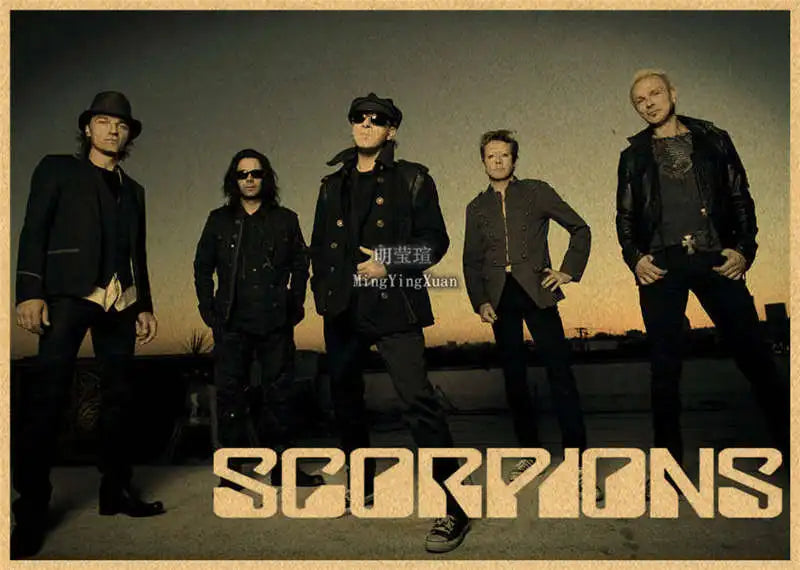 Scorpions Band Poster Wall Art  Posters Decoration Art Poster Personalized Gift Modern Family bedroom Painting - Sun Studio