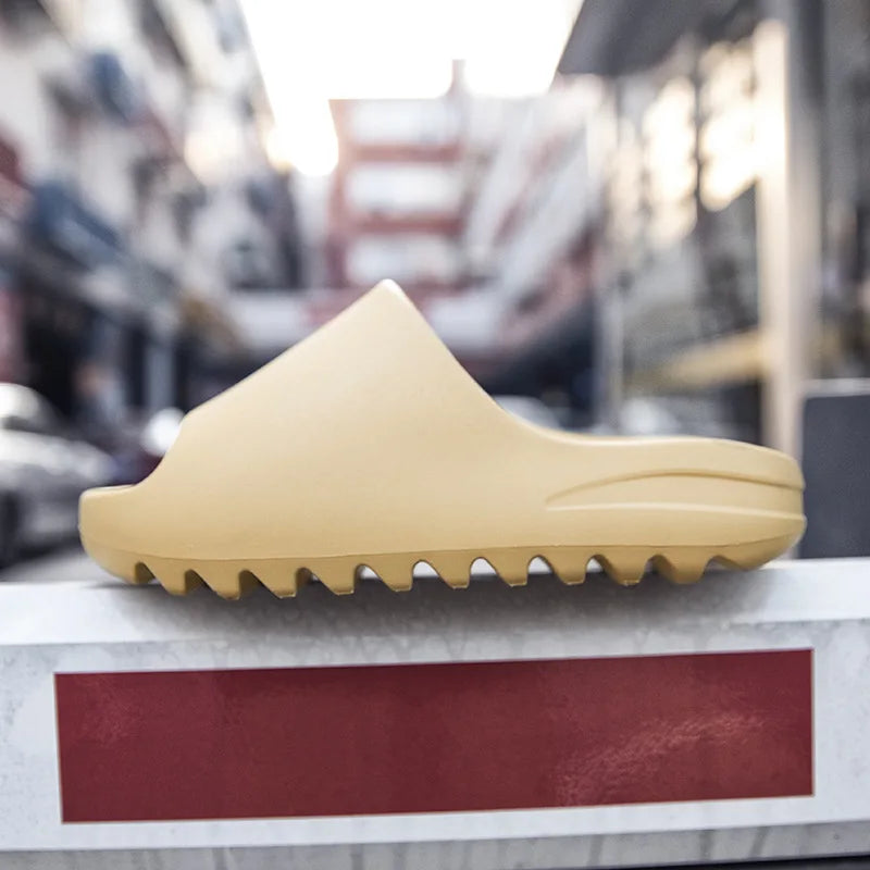 Goosecret Men EVA Platform Cloud Slippers Soft Sole Sandals Non-Slips Bedroom Slides Male Cozy Home Shoes Soft Sole Beach Slides - Sun Studio