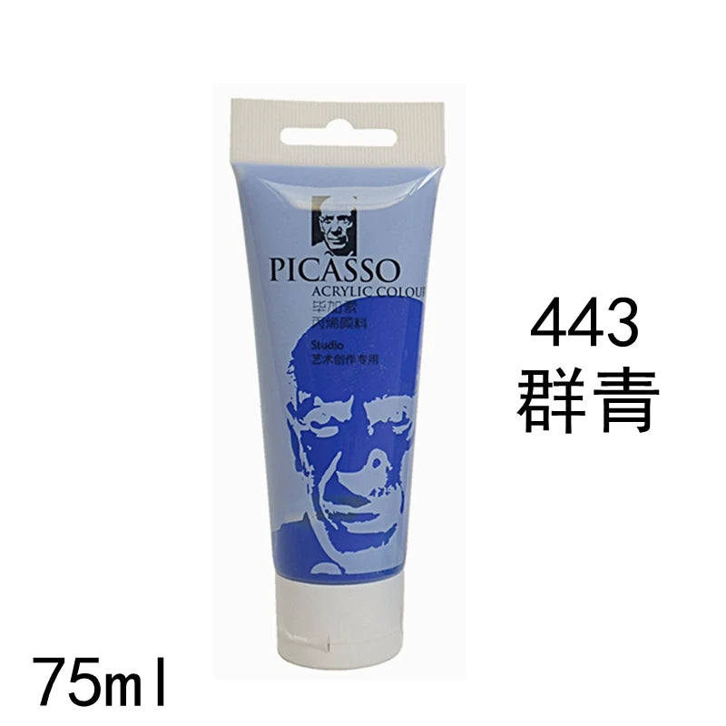 75ml Acrylfarbe Ungiftig Nicht verblassend, reiche Pigmente für Maler, Erwachsene für Leinwand Holz Ton Stoff Keramik Bastelbedarf