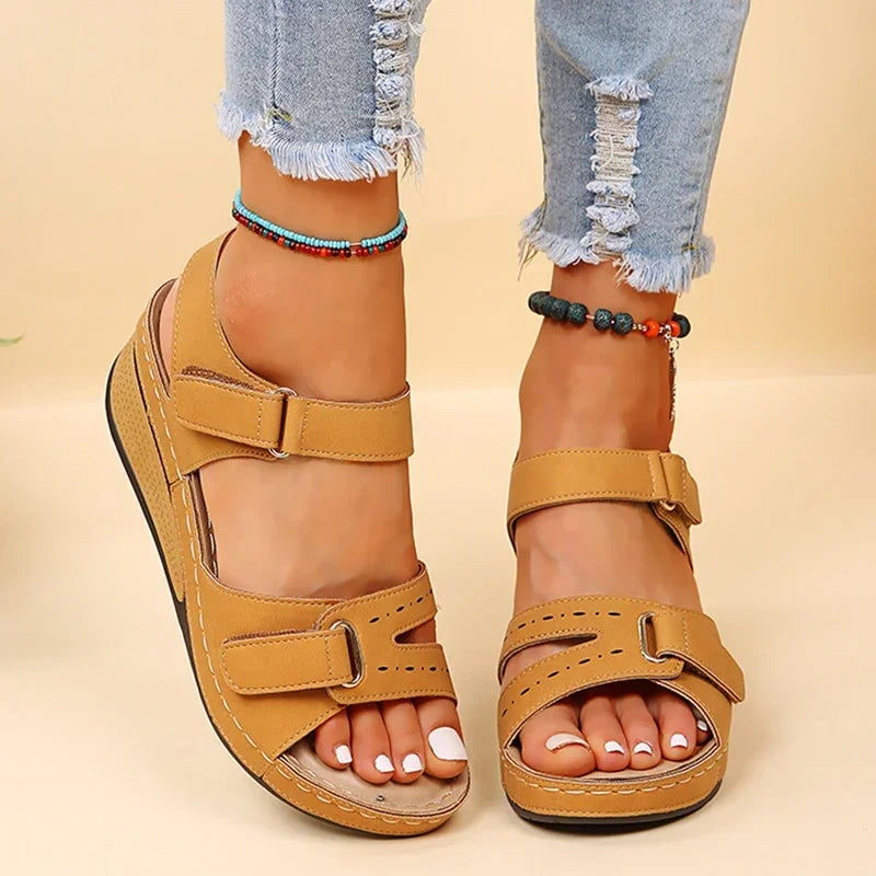 Summer Wedge Sandals for Women 2025 New Fashion Non Slip Beach Shoes Woman Lightweight Casual Platform Sandalias Mujer Plus Size - Sun Studio
