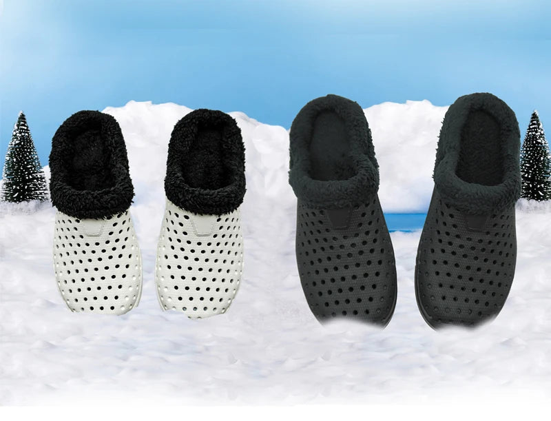 Winter Männer Hausschuhe, warme Baumwollschuhe, lässige Slides, EVA-Plüschschuhe, bequeme leichte Hausschuhe, Innenschuhe für Paare 36-47