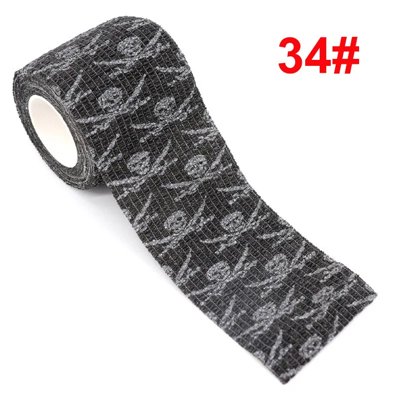 Animal Pattern Printed Self Adhesive Elastic Bandage 4.5m Sports Wrap Tape for Finger Joint Knee First Aid Kit Pet Tape - Sun Studio