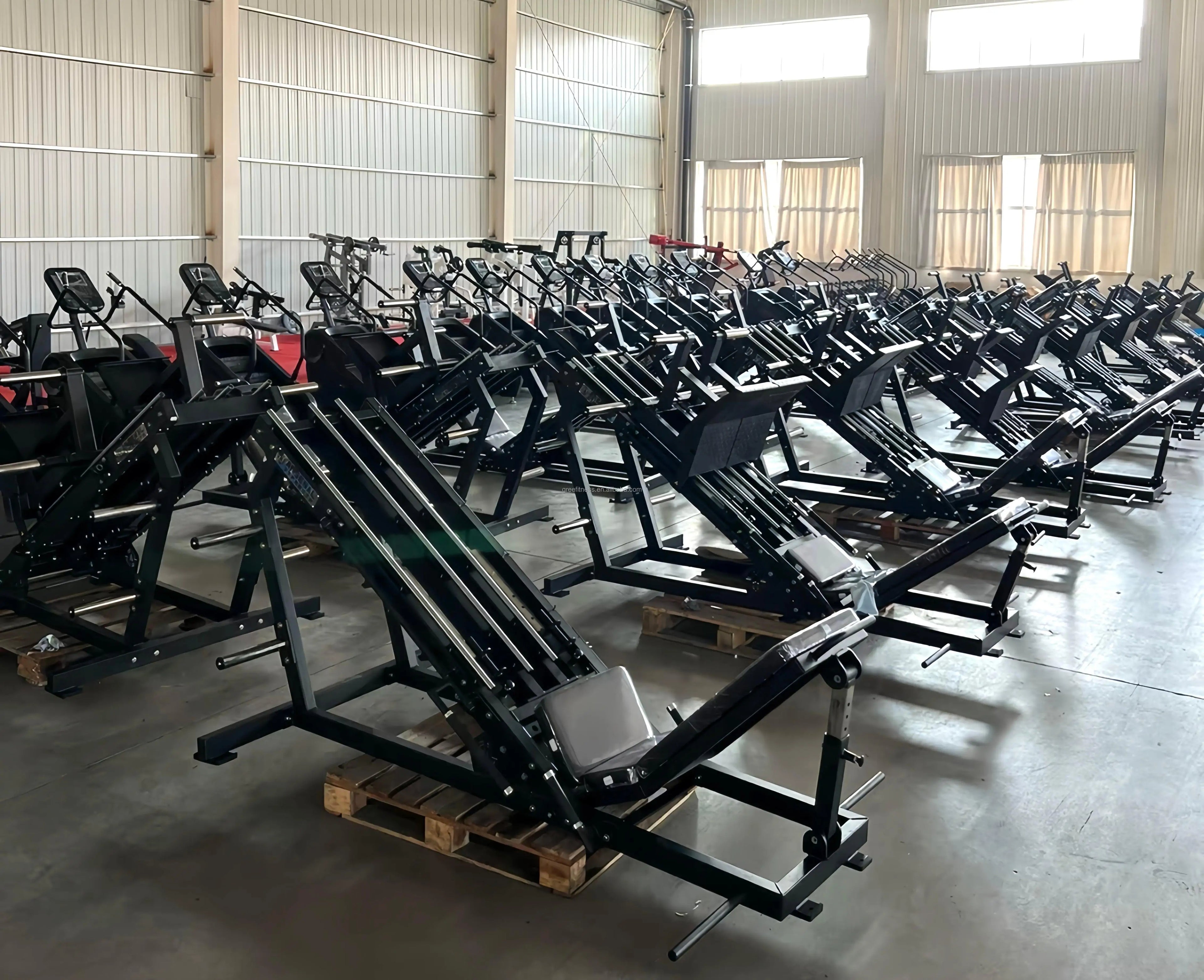 Hacker Squat Multi-Functional Gym Equipment For Strength Training Targets Arms Chest Legs Back Bodybuilding Made Steel Metal - Sun Studio