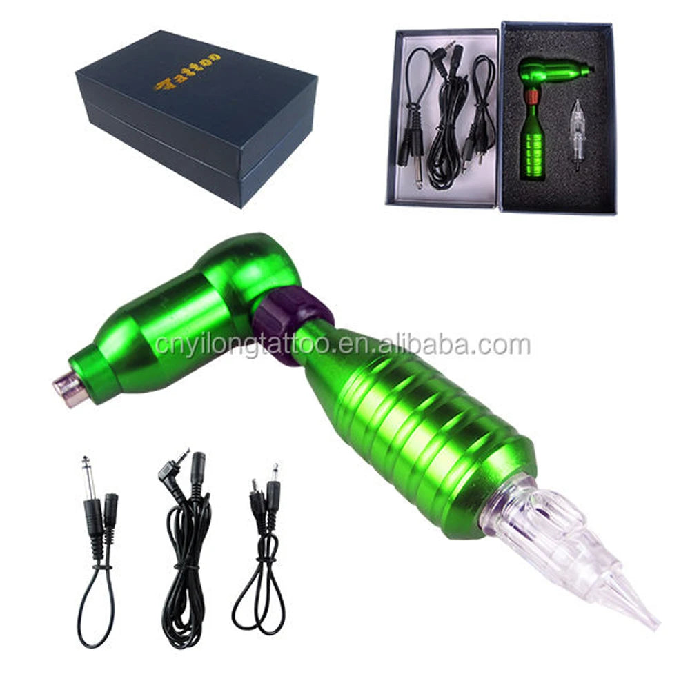 YILONG Professional L-shaped Tattoo Gun Adjustable Rotary Pen Motor Hybrid Tattoo Machine With RCA Tattoo Tools - Sun Studio
