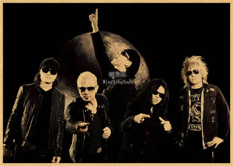 Scorpions Band Poster Wandkunst Poster Dekoration Kunstposter personalisiertes Geschenk modernes Familien Schlafzimmer Gemälde