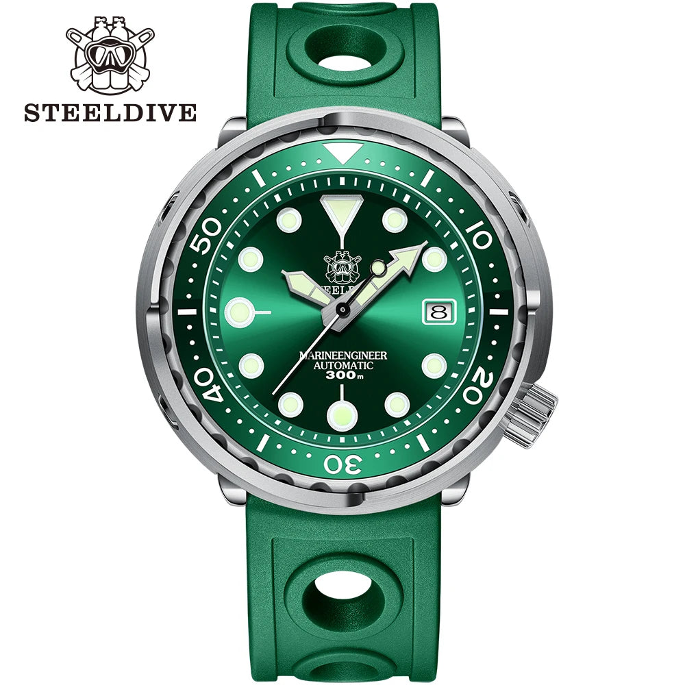 STEELDIVE SD1975 Luxus Automatikuhren Herren Taucheruhr 30Bar Wasserdicht Leuchtende Uhr Saphirglas Mechanische Armbanduhr