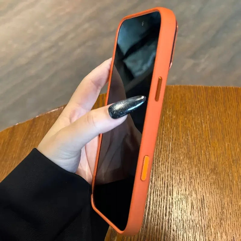 Luxurious and high-quality semi-transparent Leica metal lens frame protective case suitable for iPhone 17 Promax 16 15 14 13 Pro - Sun Studio