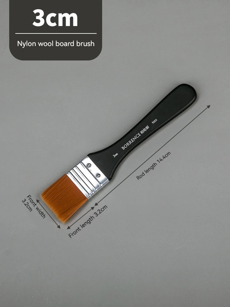 Borrence 1/2/3/5Stk Memory Nylon Pinselset für Acryl Ölmalerei Aquarell Holzmalpinsel Werkzeuge Kunstbedarf