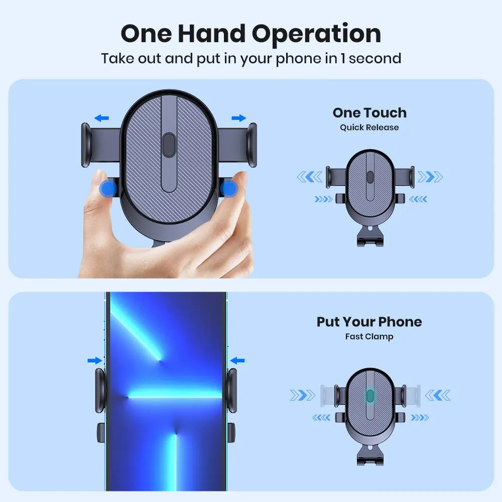Universal Car Phone Holder 360° Rotatable Stand For Cell Phone Gravity Auto Phone Holder In Car Air Vent Clip Mount GPS Support - Sun Studio