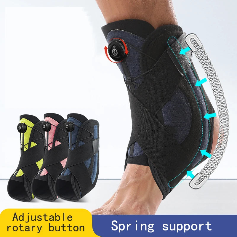 Sports Ankle Brace Compression Bandage Straps Support Adjustable Foot Orthosis Stabilizer Anti-Sprain Ankle Protector Foot Guard - Sun Studio