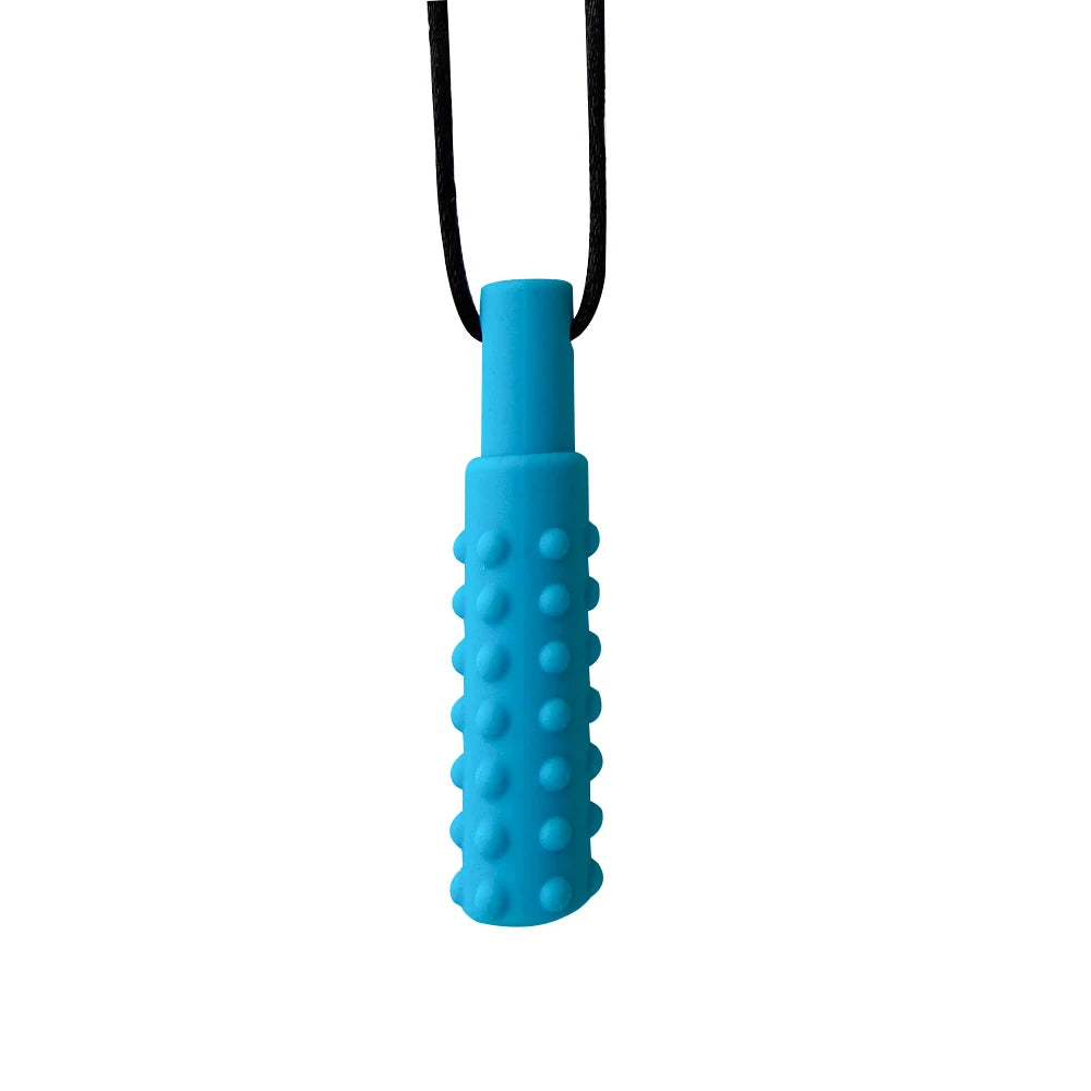 1pcs Silicone Teether Kids Chew Necklace Sensory Chewy Pendant Oral Motor Toys Therapy Tools for Autism ADHD chidren's goods - Sun Studio