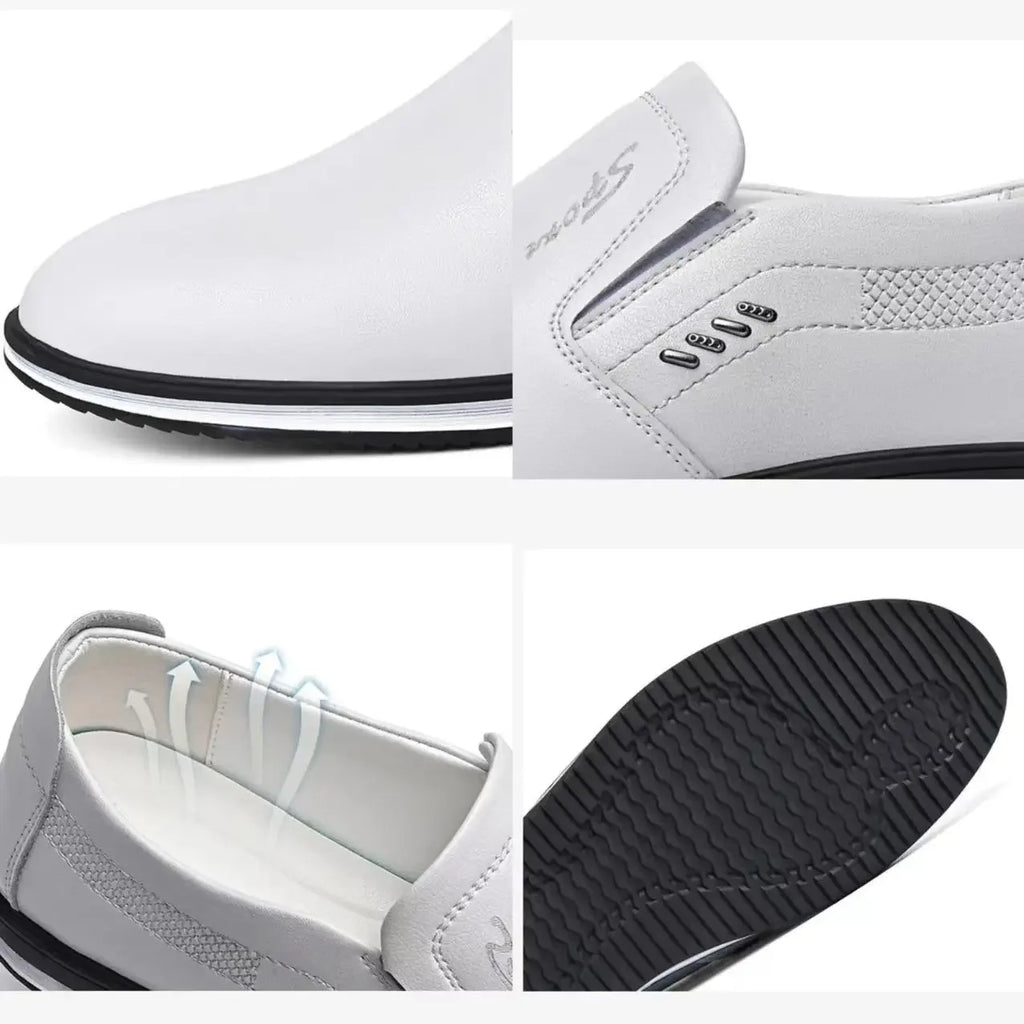 Brand Leather Shoes for Men Designer Loafers High Quality Adult Moccasins Men Driving Shoes Male Footwear Men's Formal Shoes - Sun Studio
