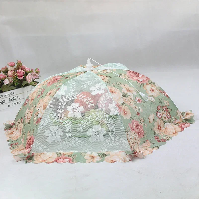 Foldable Kitchen Table Lace Dustproof Mesh Food Cover Umbrella Shape Fly Proof Stainproof Home Kitchen Tools Cooking Accessories - Sun Studio